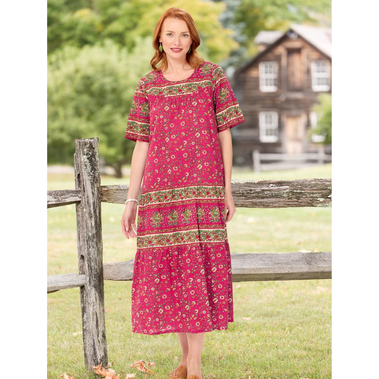 Ankle-Length Cotton Muumuu