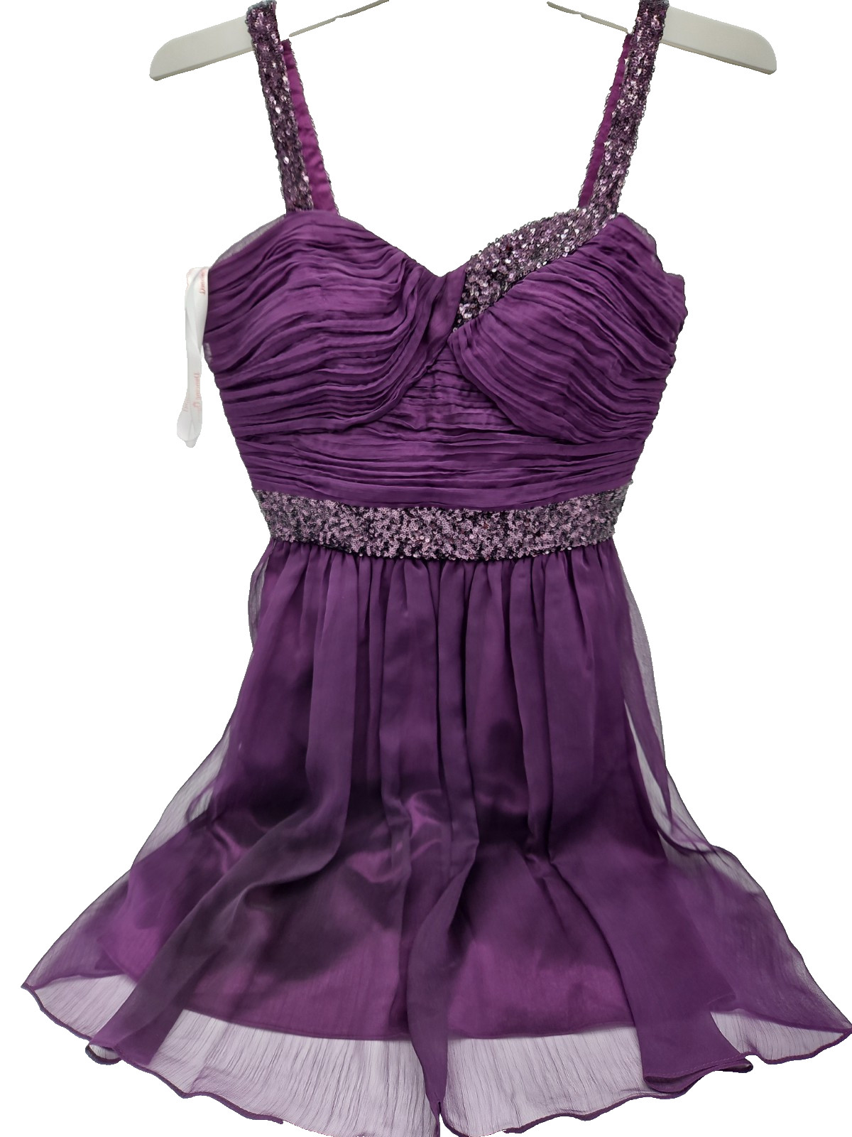 Dancing Queen Women’s Fit & Flare Dress M Purple Sleeveless