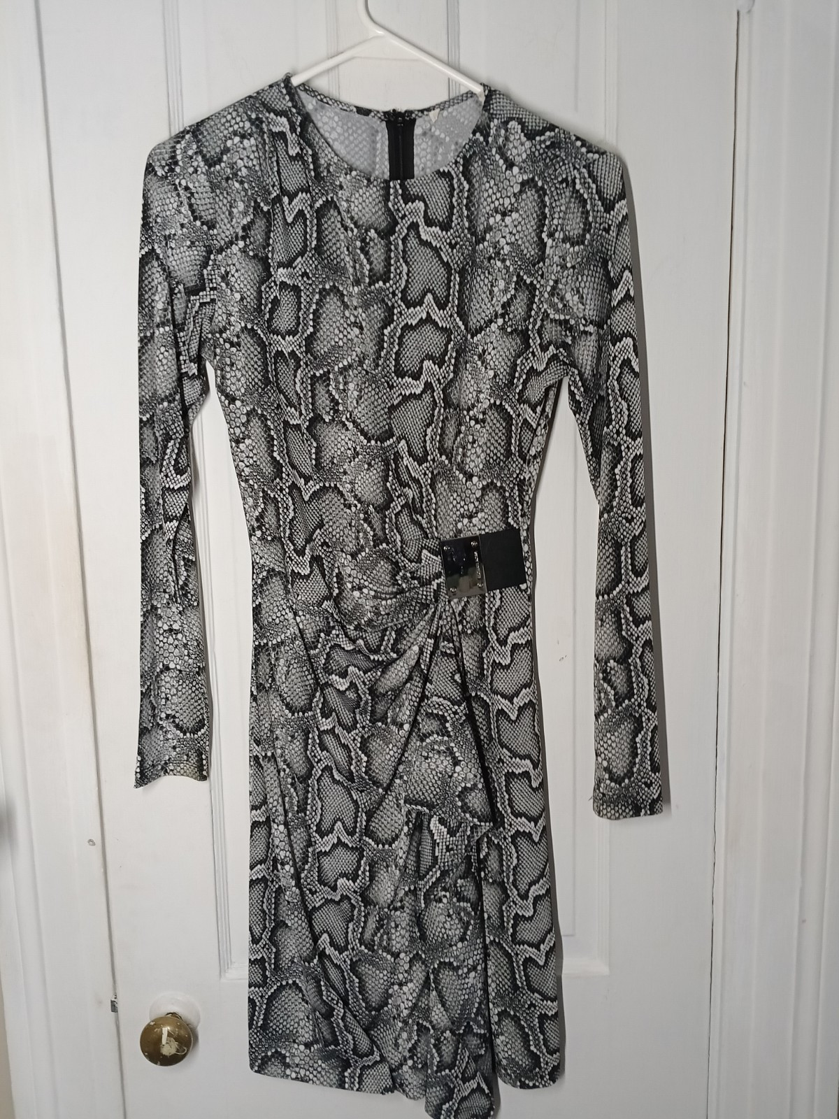 Michael Kors Snake Print Animal Dress Knee Length Small B8