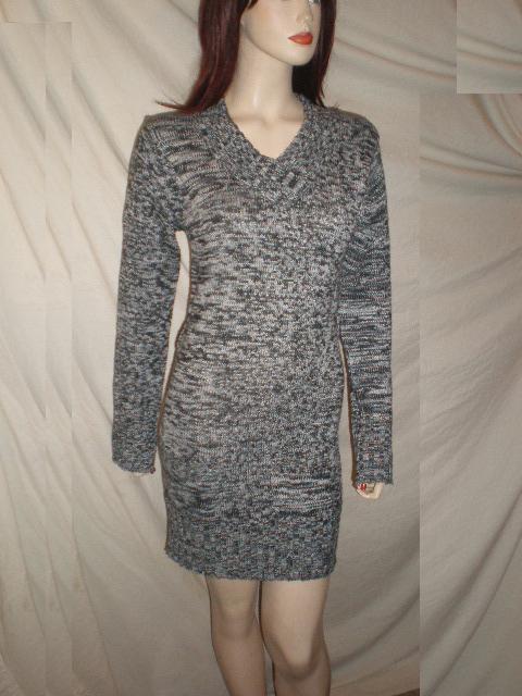 DOLLHOUSE Knit Dress Gray Black L