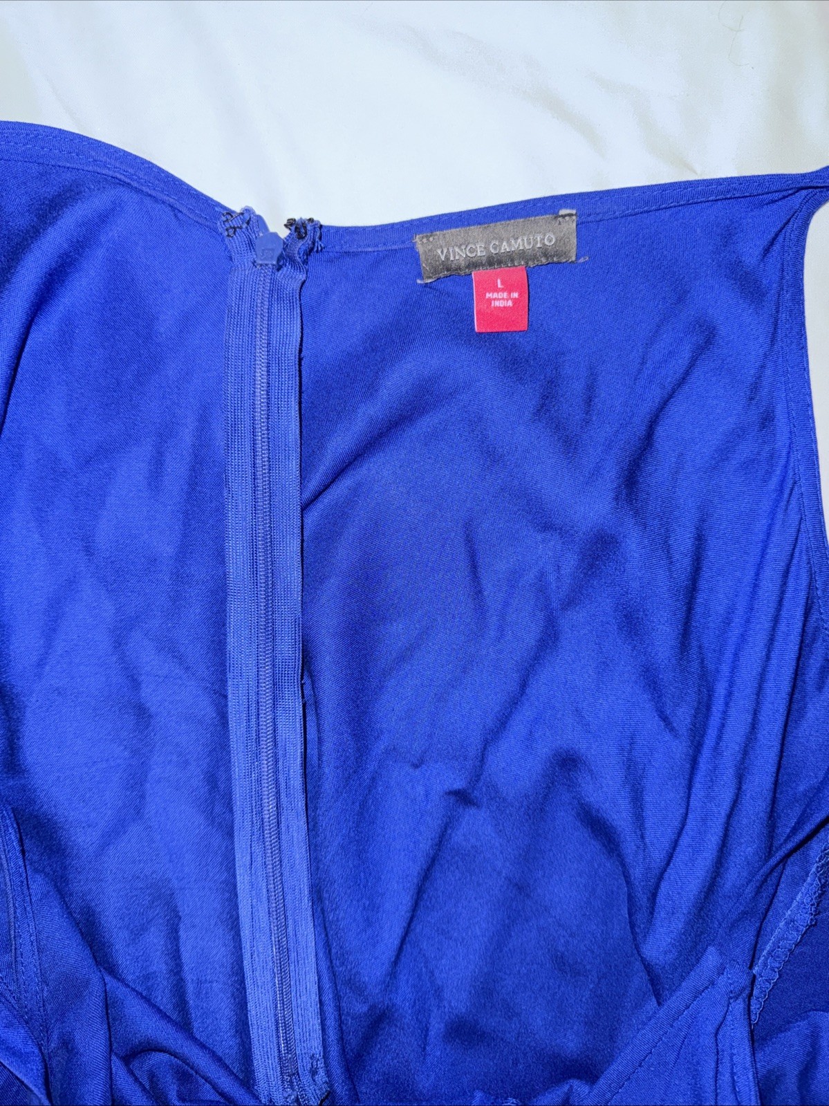 Royal Blue Vince Camuto Strappy Jumpsuit W/ Pockets Size Large