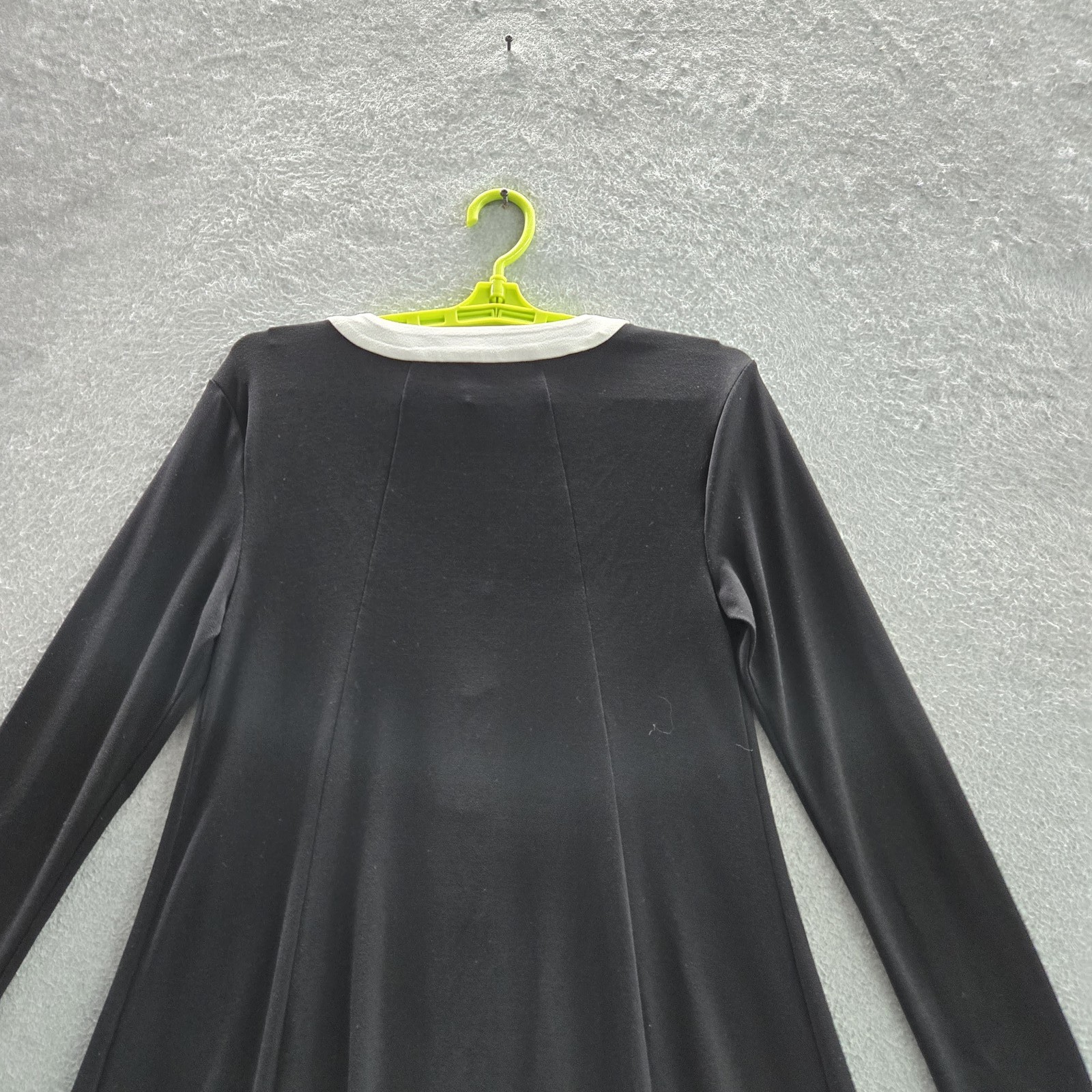 Bcbgeneration Women Dress S Black Color Blocked Long Sleeve Mini A Line NWT