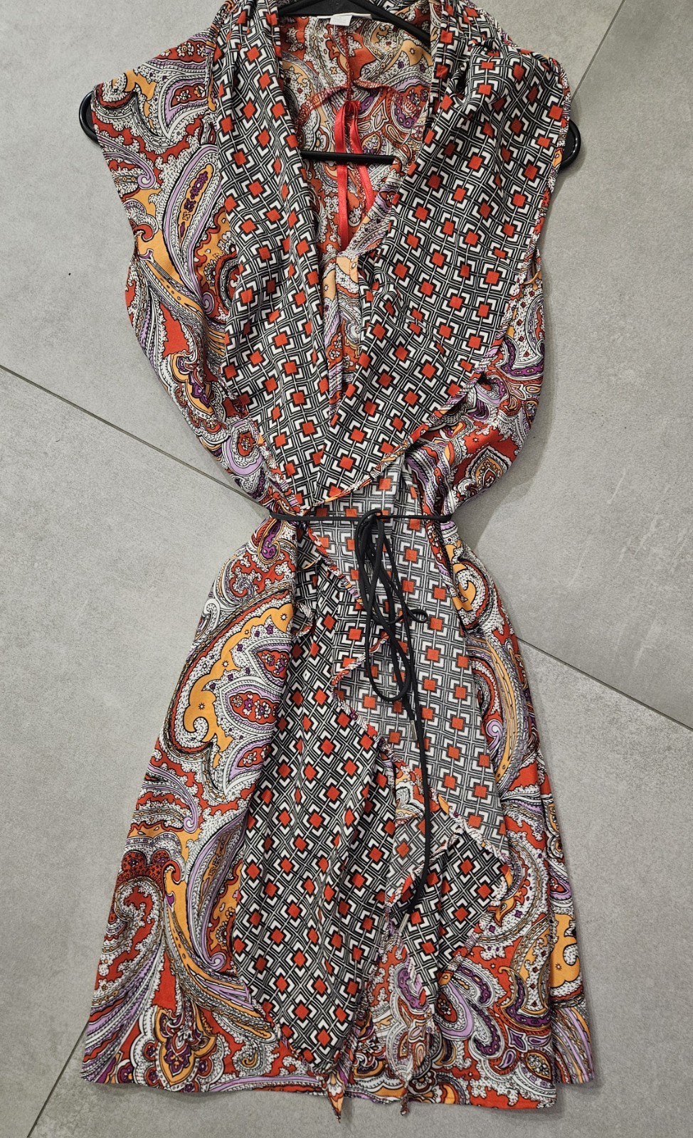 New York & Company Five Way Versatile Paisley Dress Size Small