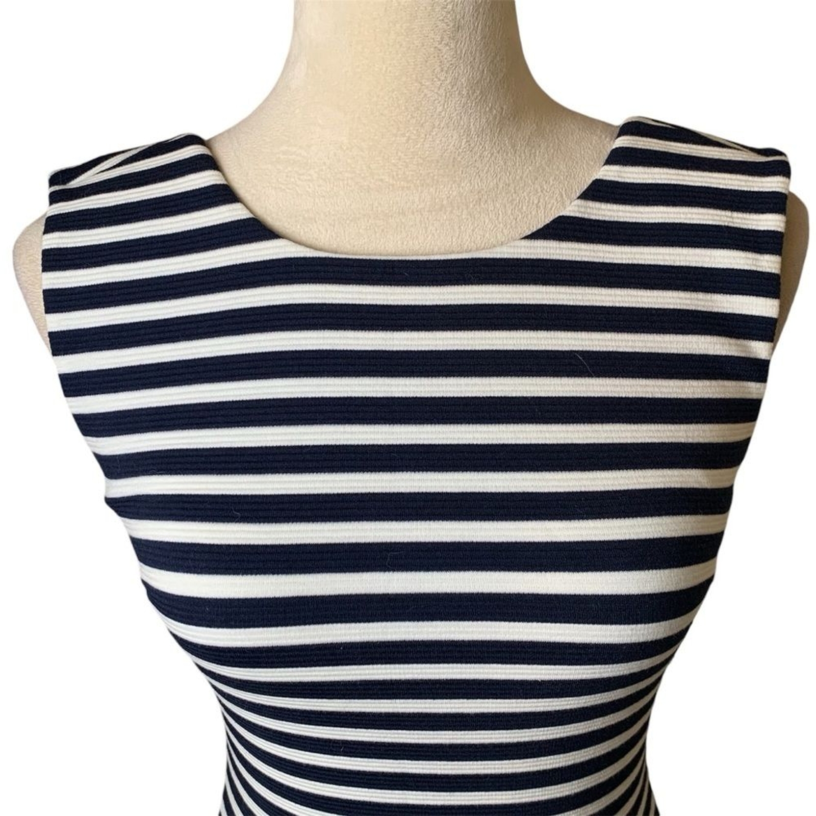 Juicy Couture Avery Stripe Ponte Bodycon Mini Dress XS Coastal Nautical Preppy