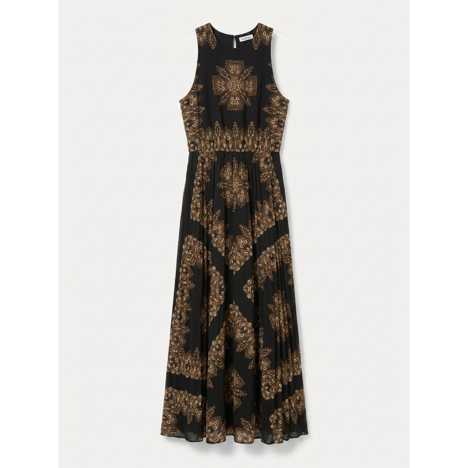 WEST OF Claire Scarf Print Sleeveless Maxi Dress NWT