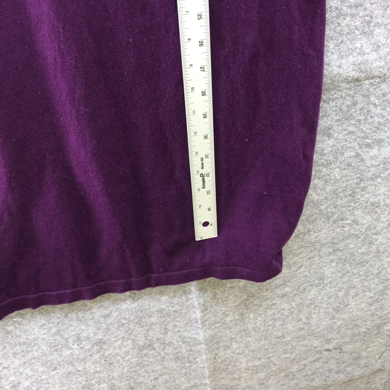 NWT American Living Cowl Neck Sweater Dress L Purple Long Sleeve Knit A Line