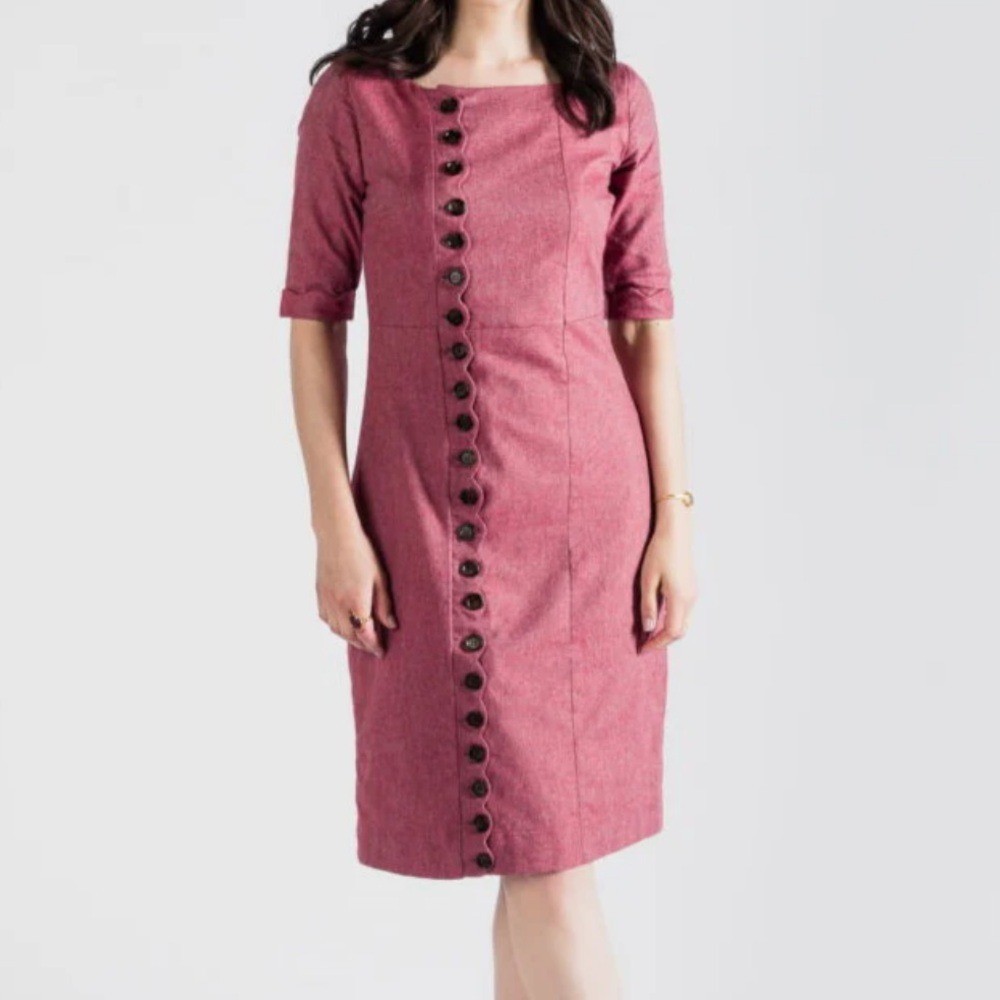 NWT Paris Bloom Madeline Dress Retro Vintage Inspired Knee Length Dress Large L