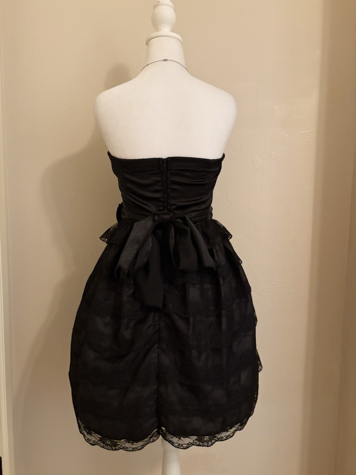 Y2K Black Strapless Dress