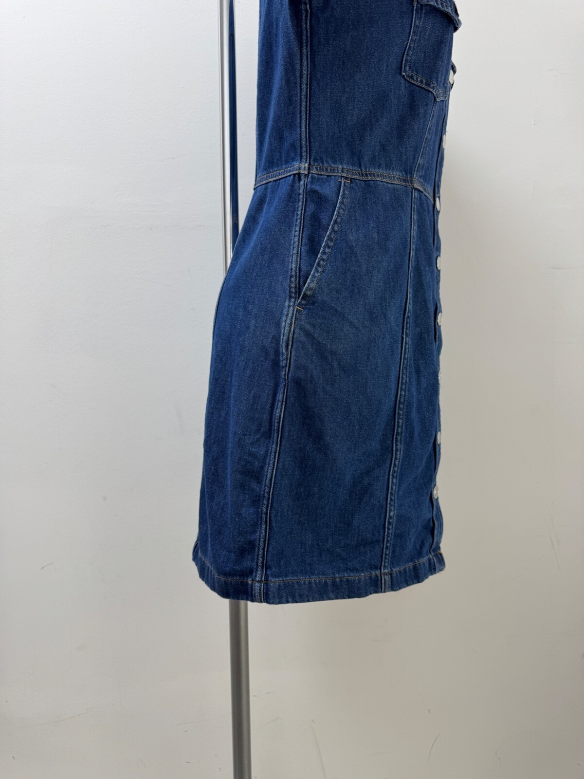 Ladies New Gap Denim Dress With Pockets In 3 colours Size XS S M L XL