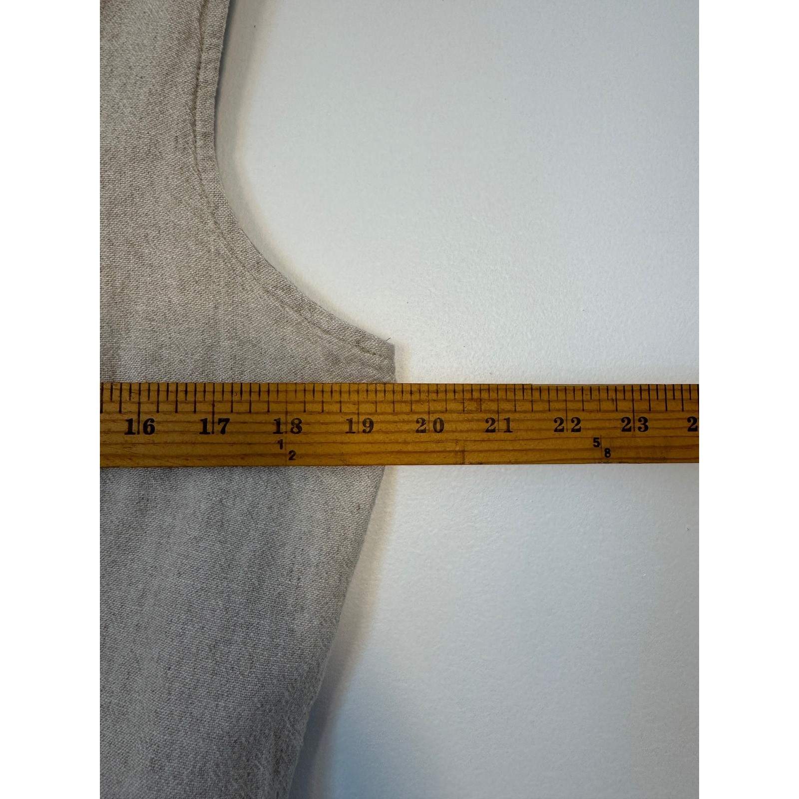 Linen Core Old Navy Smocked Back Mini Dress Womens XL Oatmeal Beige