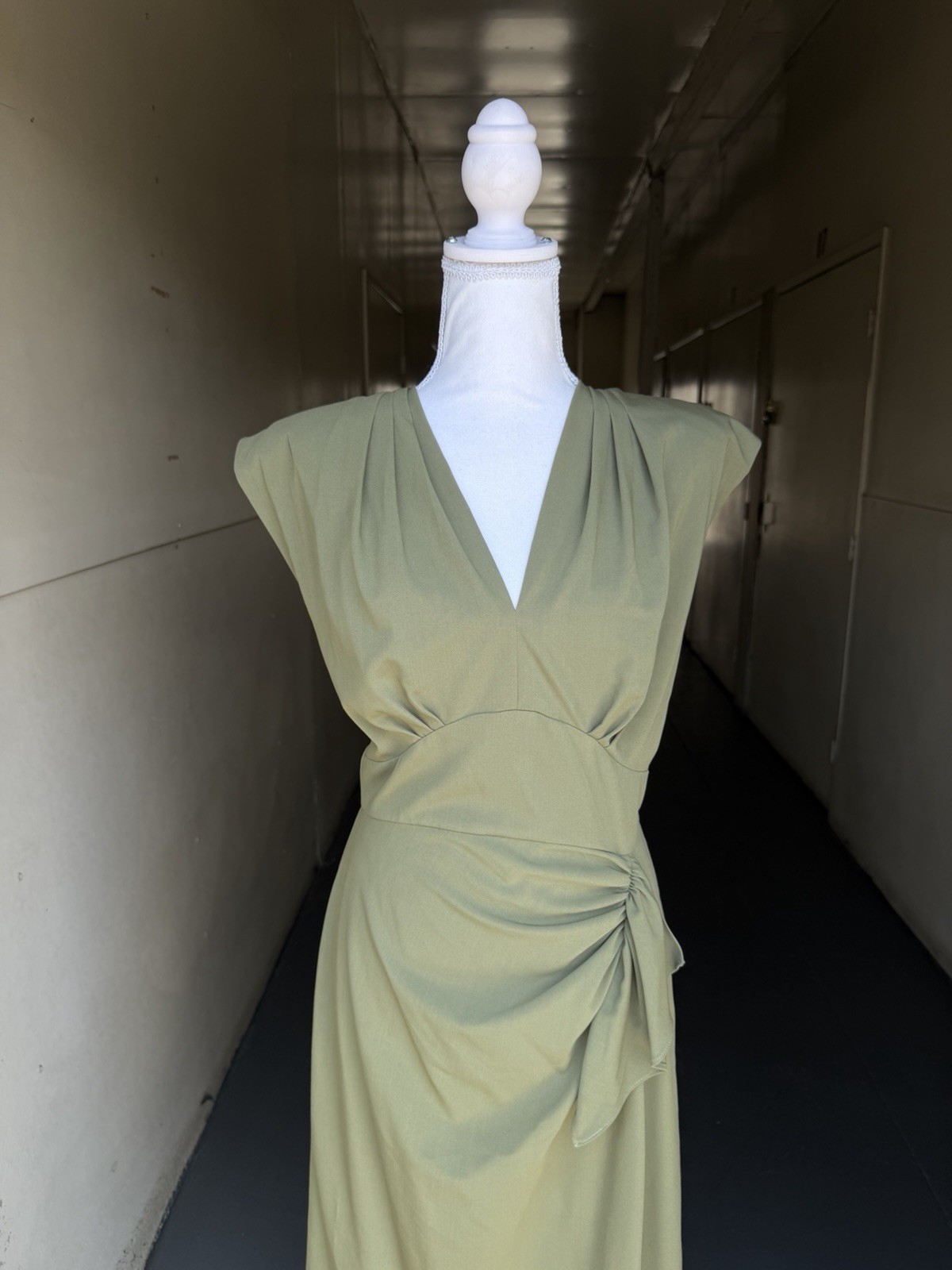 Stop Starring Irene Olive Green Rockabilly Pinup Size Large