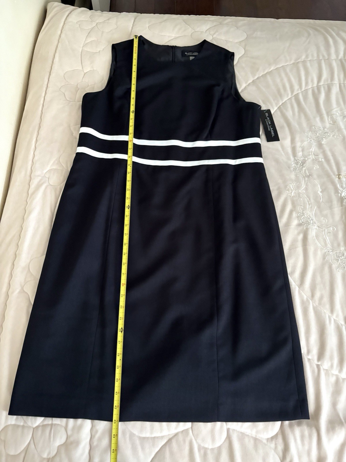 Black Label Evan Picone Women’s Black Sleeveless A-Line Straight Dress XL / 18
