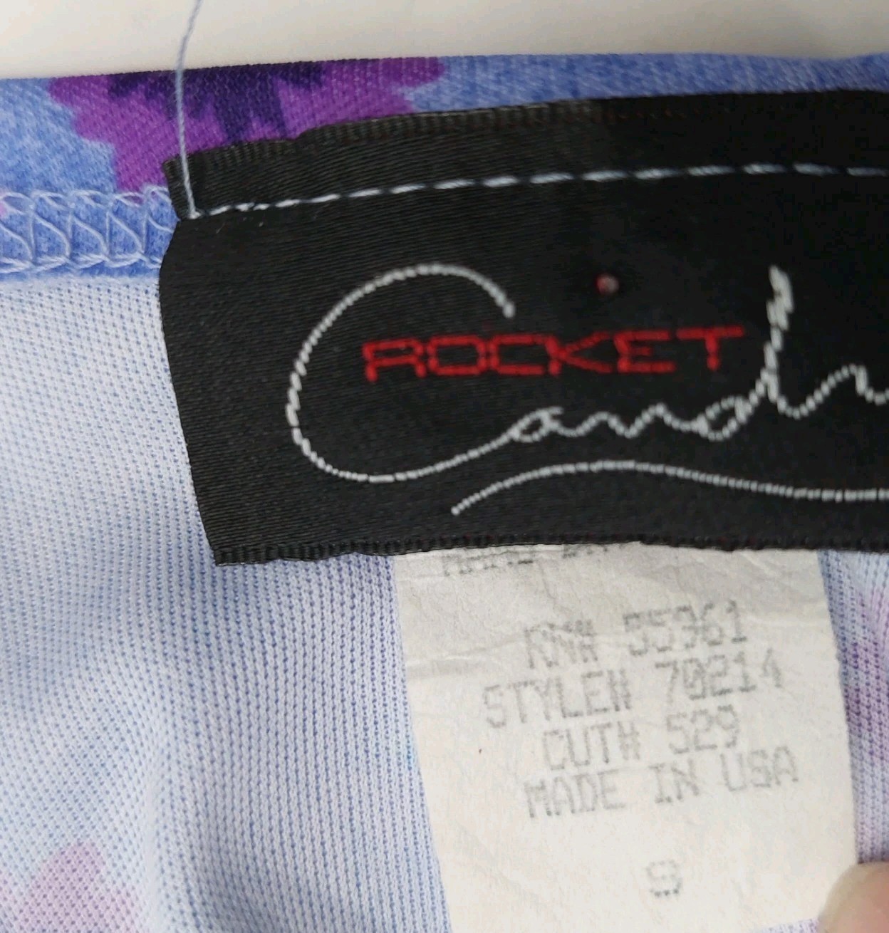 Candy Rocket Slip Dress Size Small Purple Floral Back Tie Length 33″