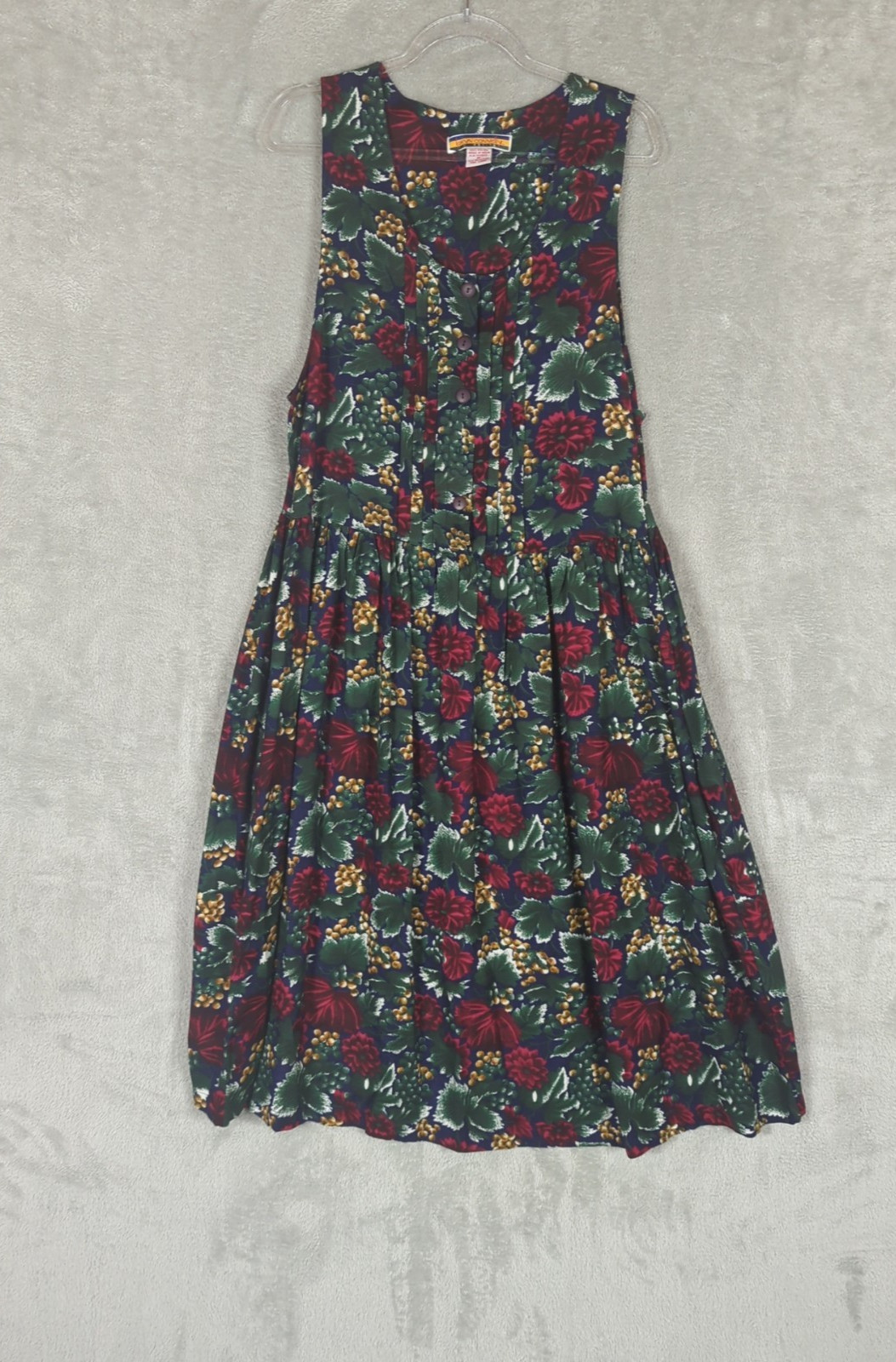 Bryn Connelly Petites Vtg Art To Wear Jumper Dress Sz M Nature Earthy Modest