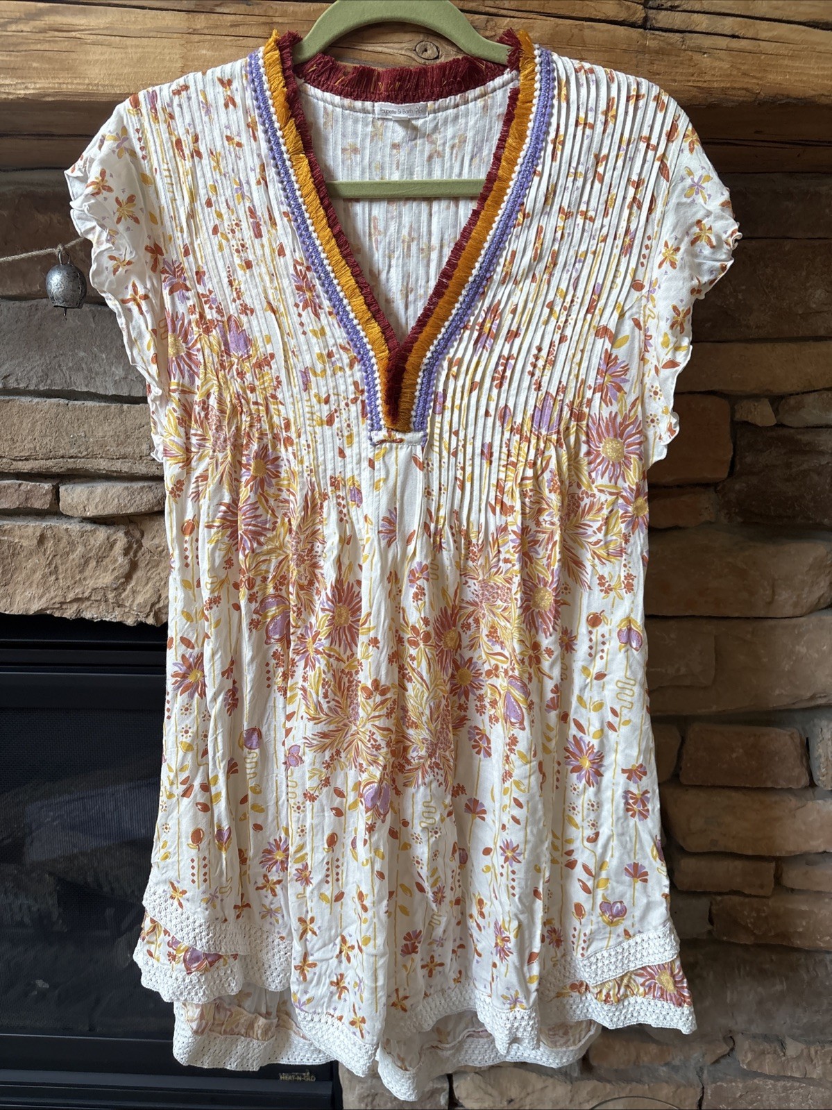 Poupete St. Barth SZ M MEDIUM 8-10 Viscose Summer Beach Dress Cover Up EUC SAKS