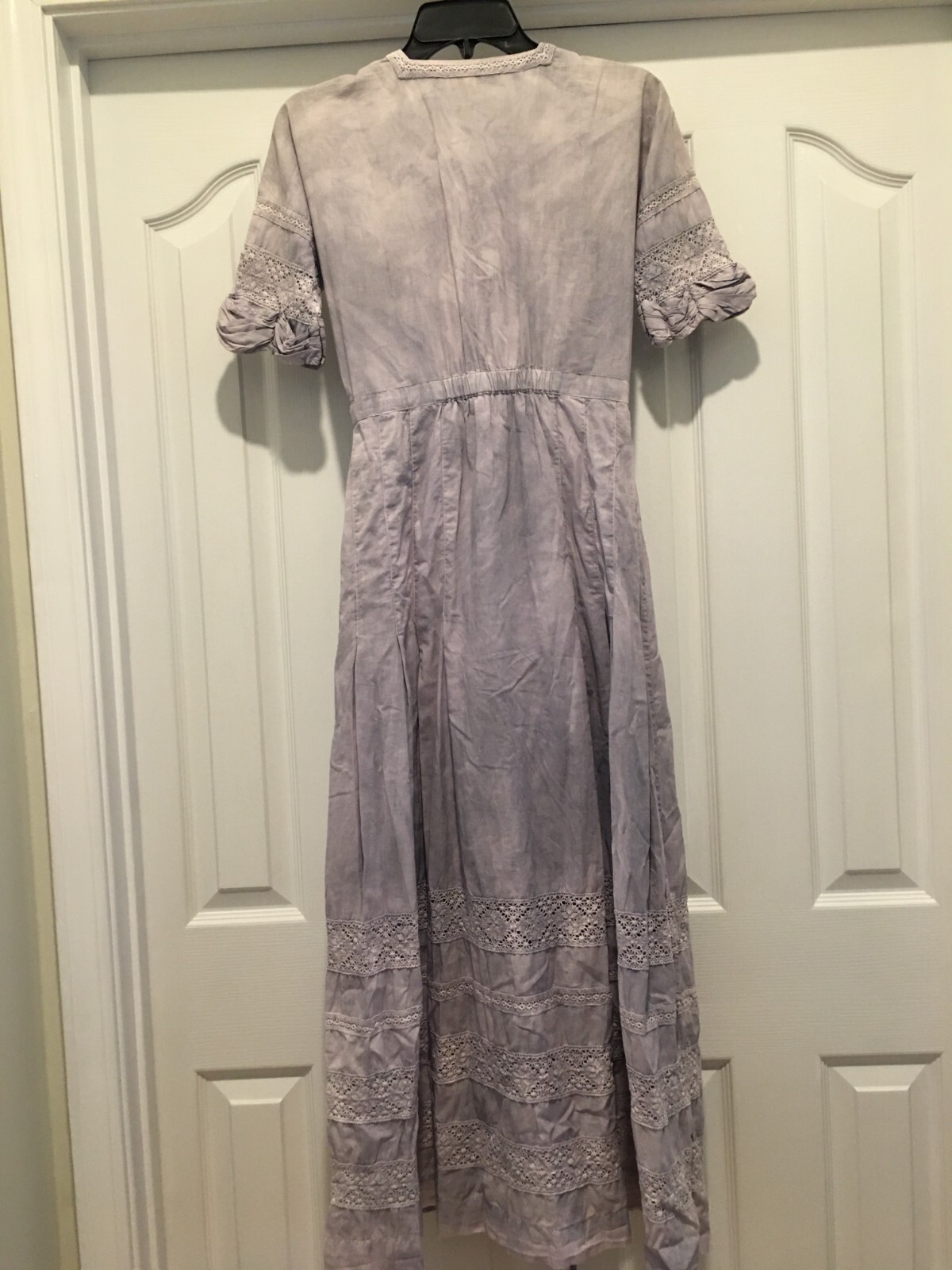 LoveShackFancy Edie Tie Dye Button Dress XS $135 Gorgeously Romantic