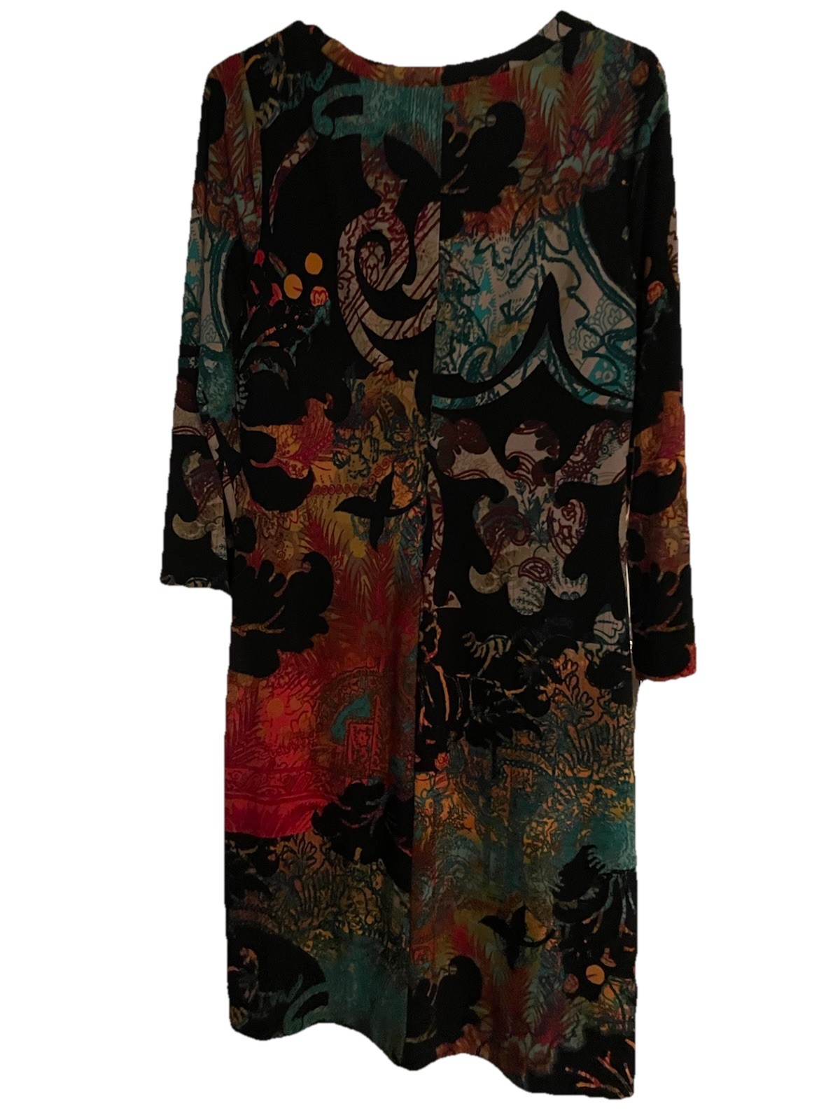 Calvin Klein Dress Multi Funky Below The Knee Size Medium Used Good Condition
