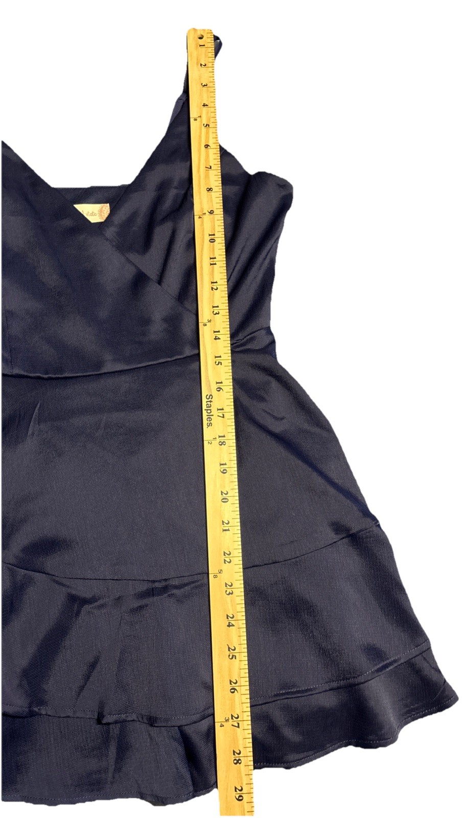 Altar’d State Romper Navy Mini Crossover Front Tiered Bottom NWT Size Small