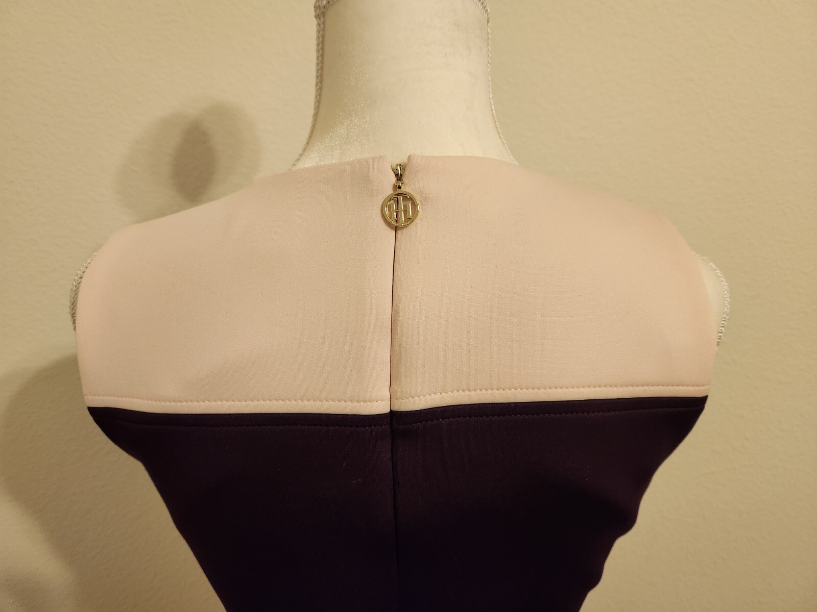Tommy Hilfiger Pink and Maroon Asymmetrical Size 4 Polyester Dress NWOT