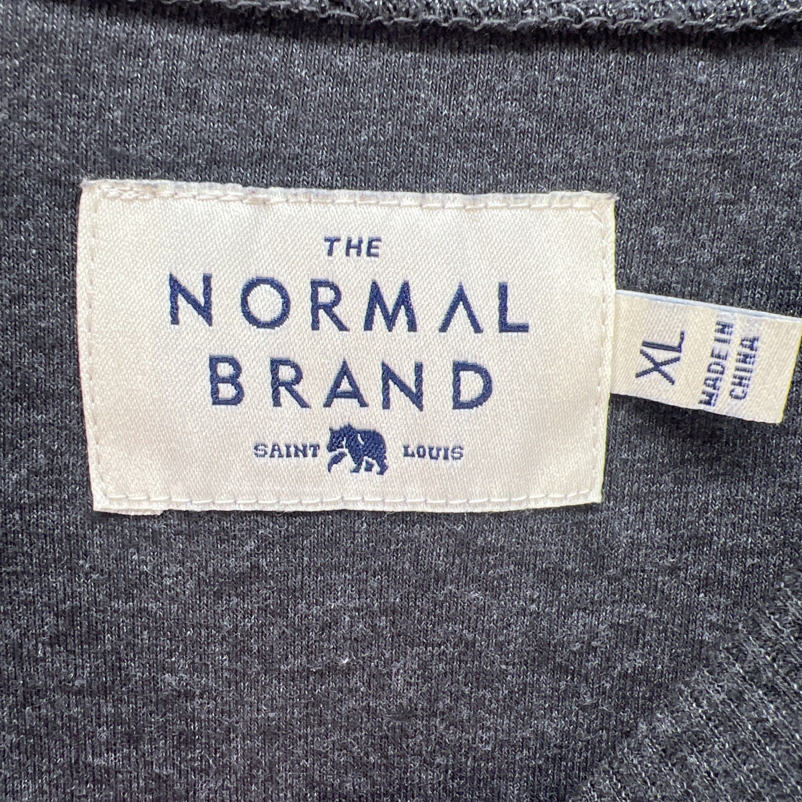 The Normal Brand Puremeso Everyday Dress Charcoal Gray Size XL Long Sleeve