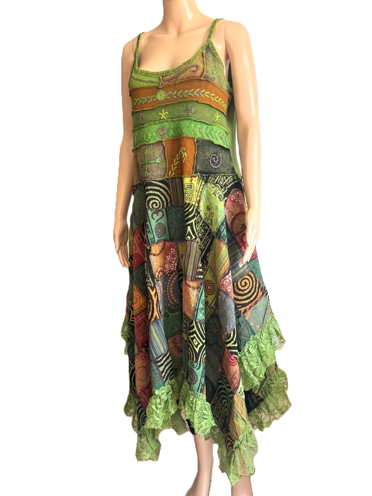 Authentic Nepalese Handcrafted Patchwork Dress