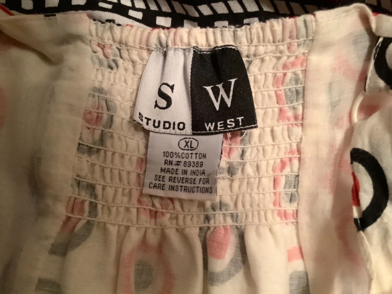 Modern Retro Style SunDress XL White Black Red New W/Tag U.S.domestic Shipp Only