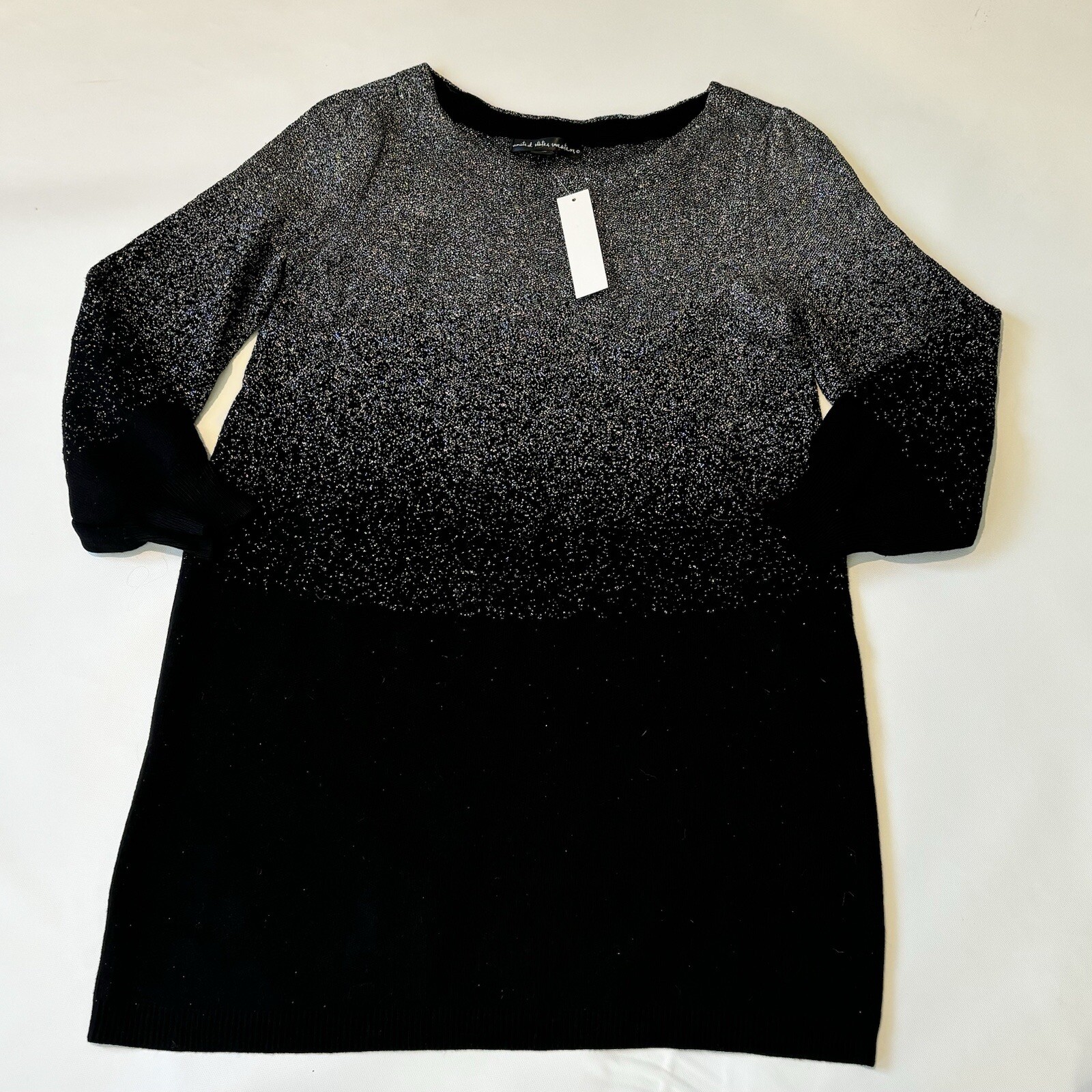 United States Sweaters Sweater Dress Size S Black And Silver Ombré