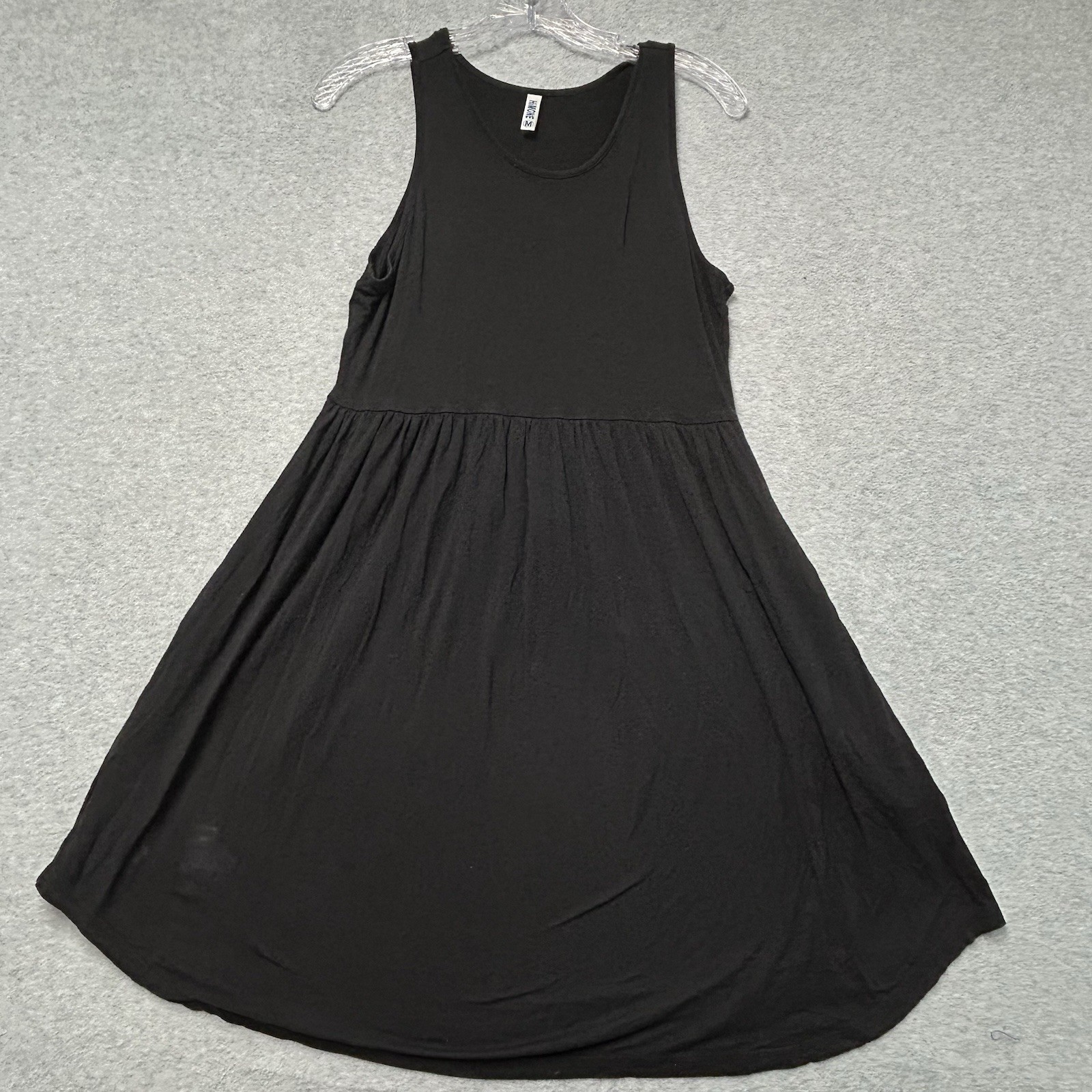 HiMone Black Dress Tank Sleeveless Size Medium A-Line