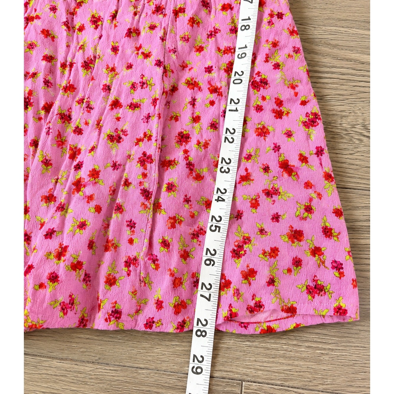 Pink Cottagecore Floral Mini Dress Size S Rouged Babydoll Barbiecore Coquette