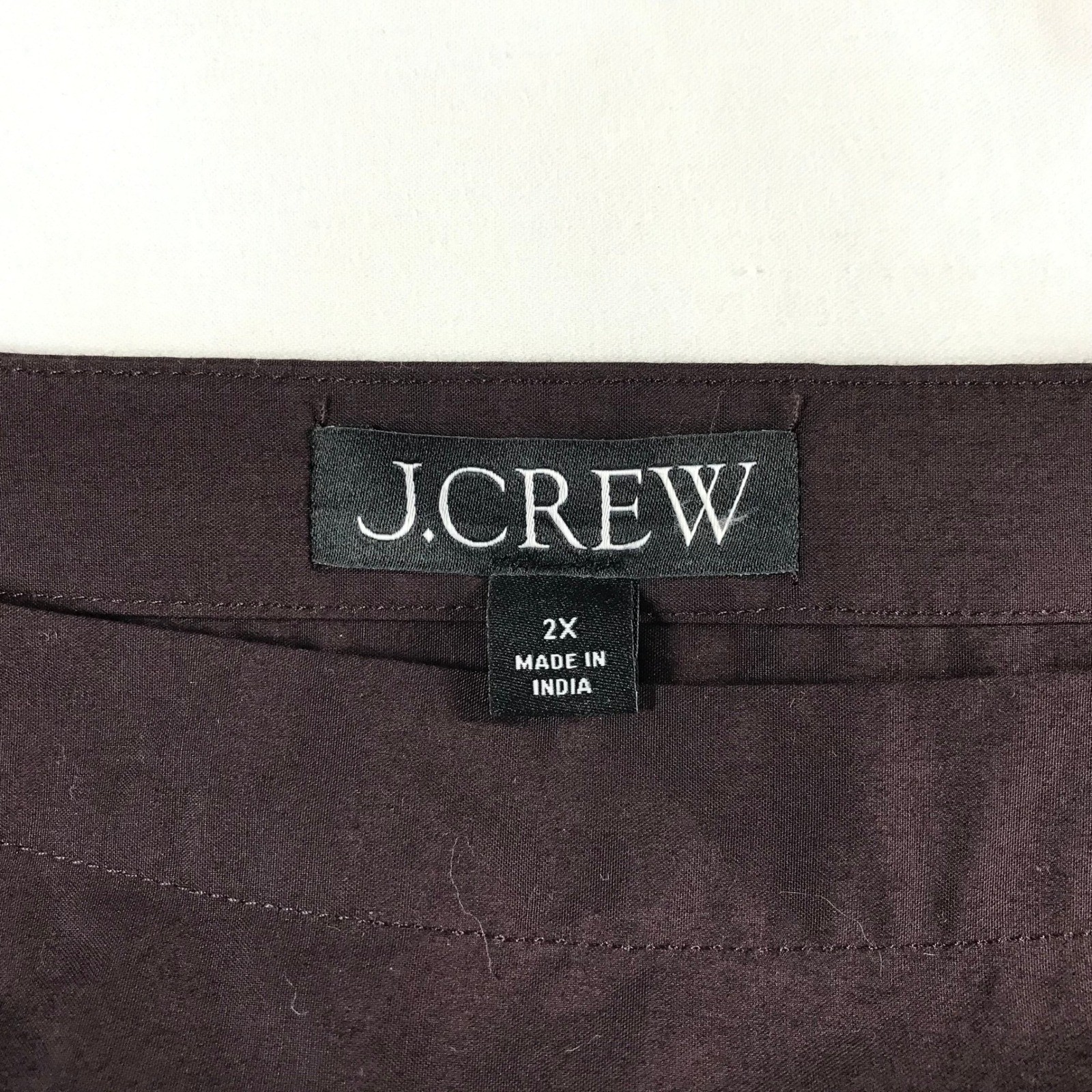 J.Crew Brown Cotton Eyelet Smocked Waist Midi Dress Plus Size 2X Cap Sleeve