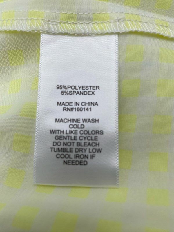 Juicy Couture Womens Yellow Check Sleeveless Cut Out Maxi Dress Size S