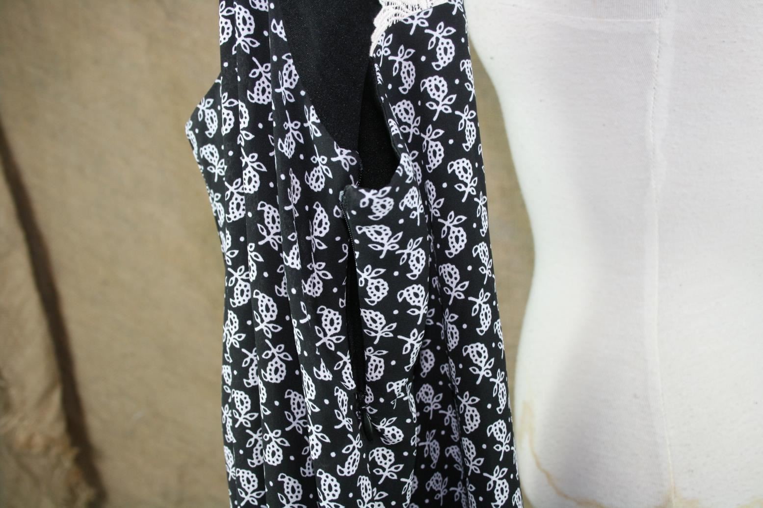 Anthropologie Basil & Lola Boutique A-Line Razorback Floral Lace Dress Small