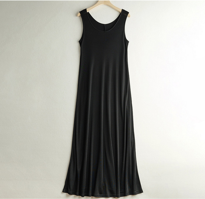 Women’s Slip Dress Mulberry Silk Summer Sleeveless A-line Tank Dress Vest