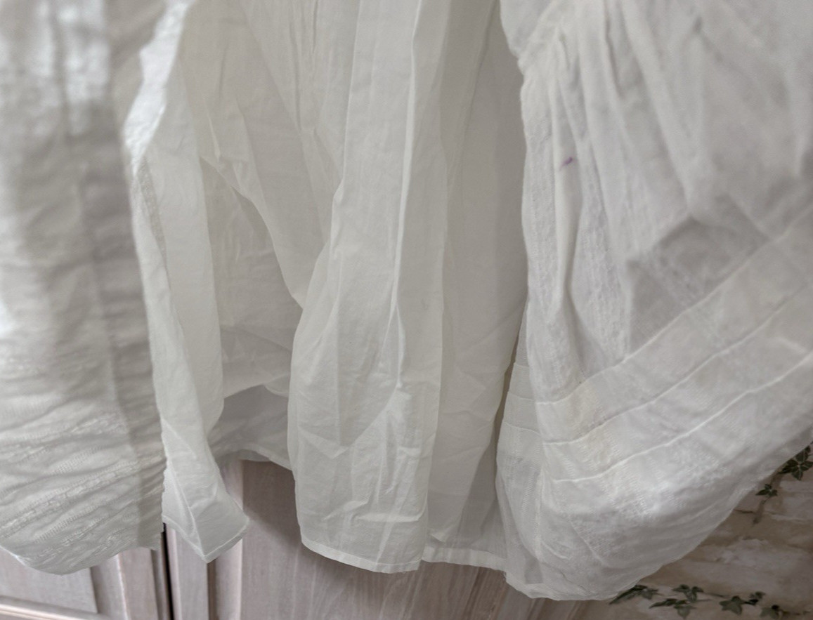 NWT Universal Thread White Tiered V-Neck Midi/Maxi Dress Lined Size Small