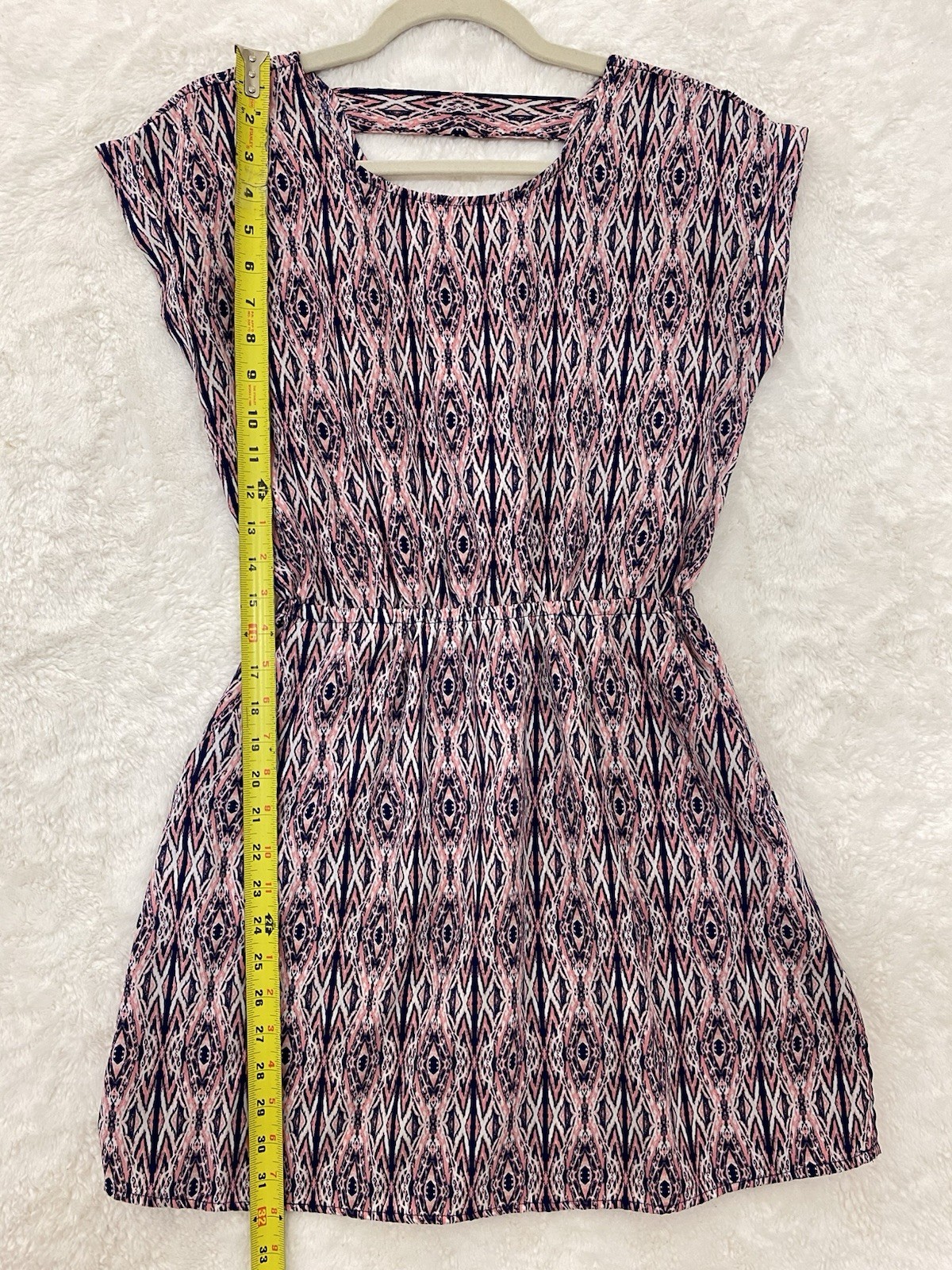 Pink Republic Cut Out Back Mini Dress Juniors Small Lightweight Summer Chic