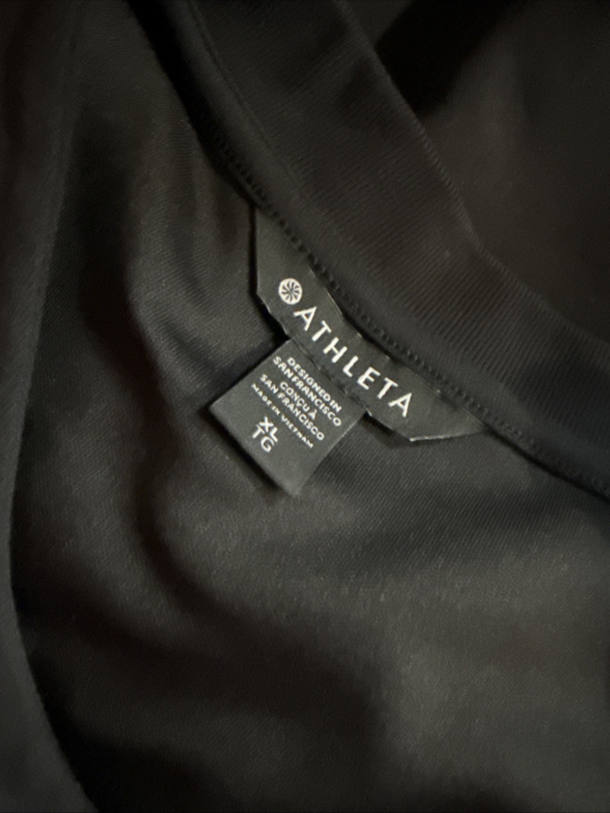 Athleta Women’s Athletic Essentials T-Shirt Tank Dress Black Athleisure XL