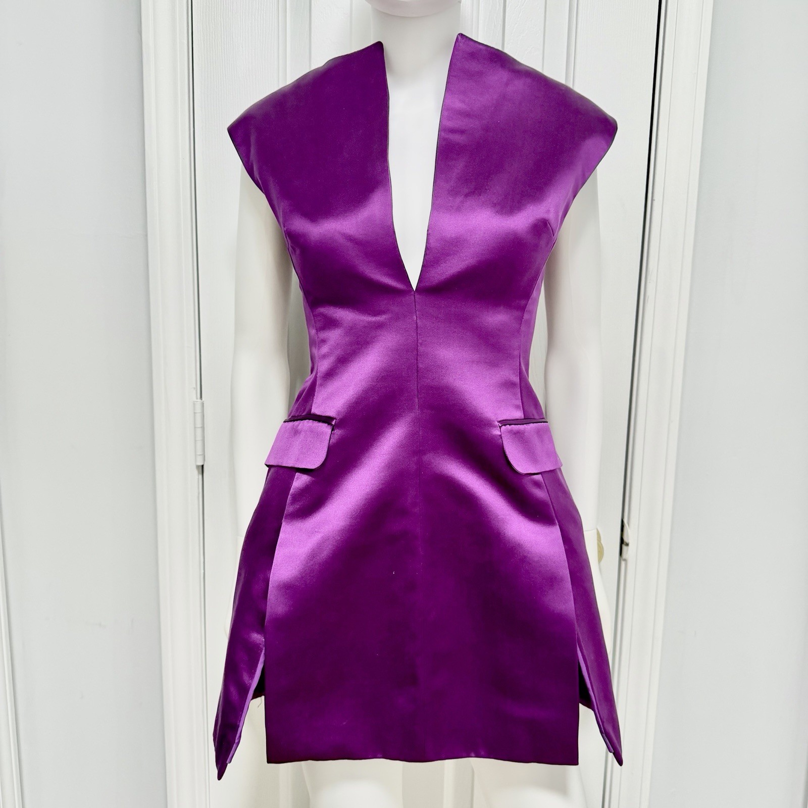 Alexander McQueen Spring / Summer 2008 La Dame Bleue Runway Silk Mini Dress
