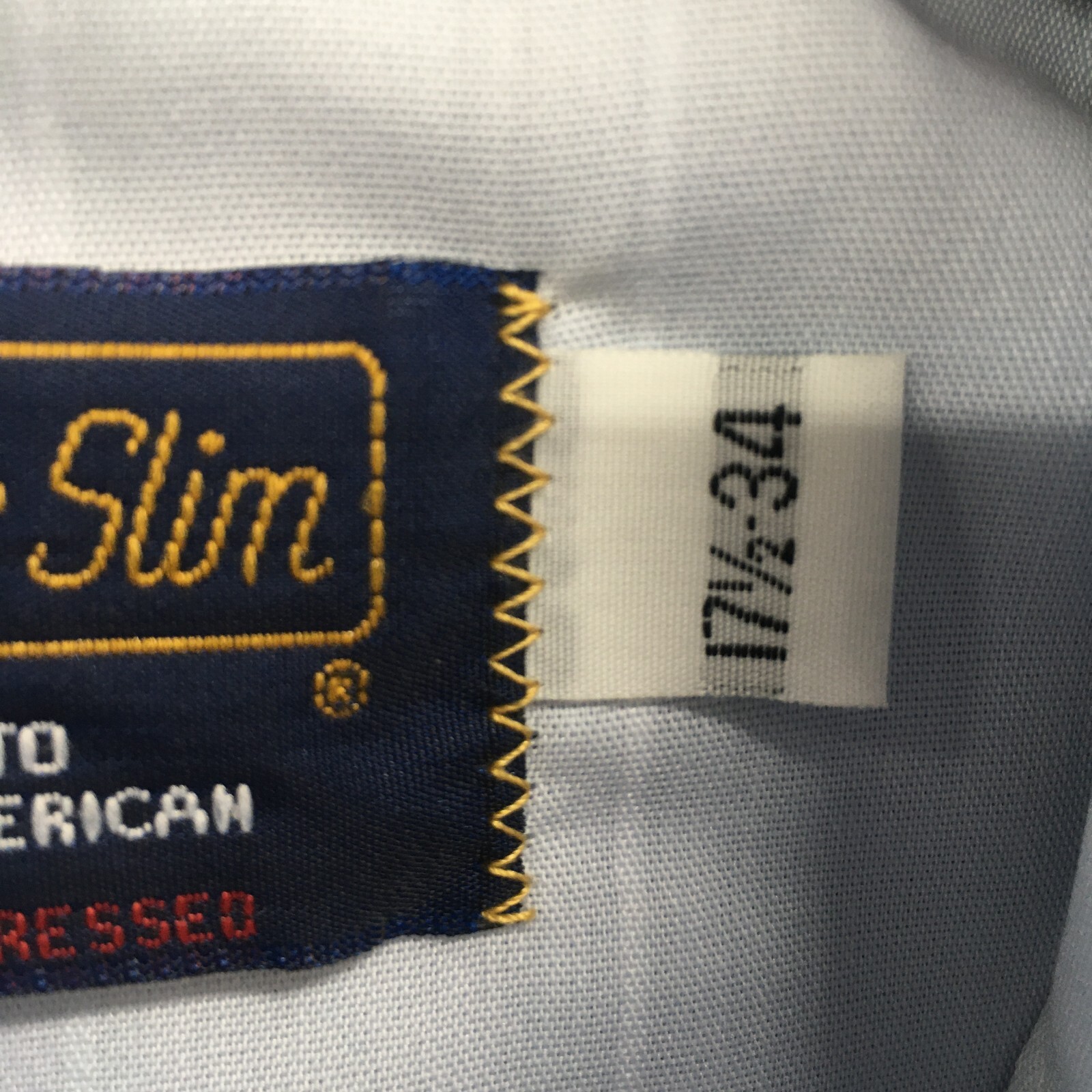 Panhandle Slim Button-Up Long Sleeve Mens 17.5 Collared Embroidered Blue NEW