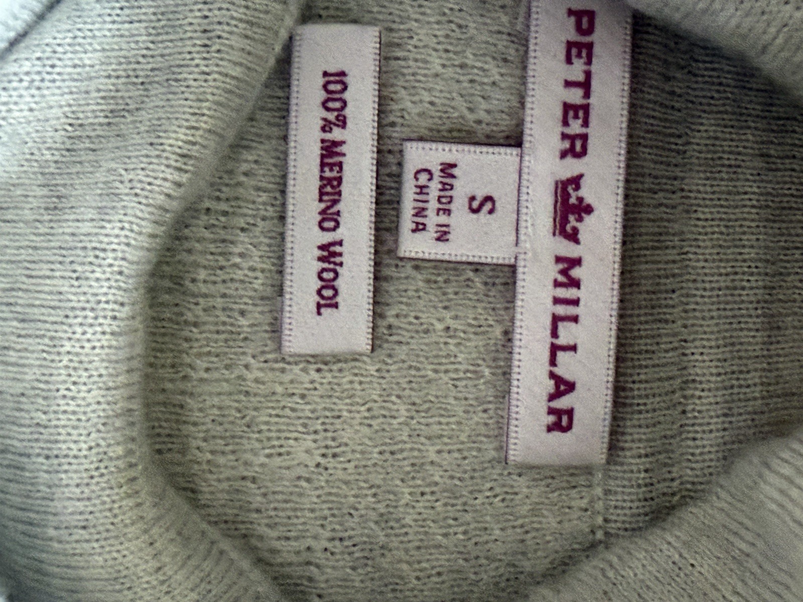 Peter Millar Plaid 100% Merino Wool Turtleneck Sweater Dress Gray& white US S