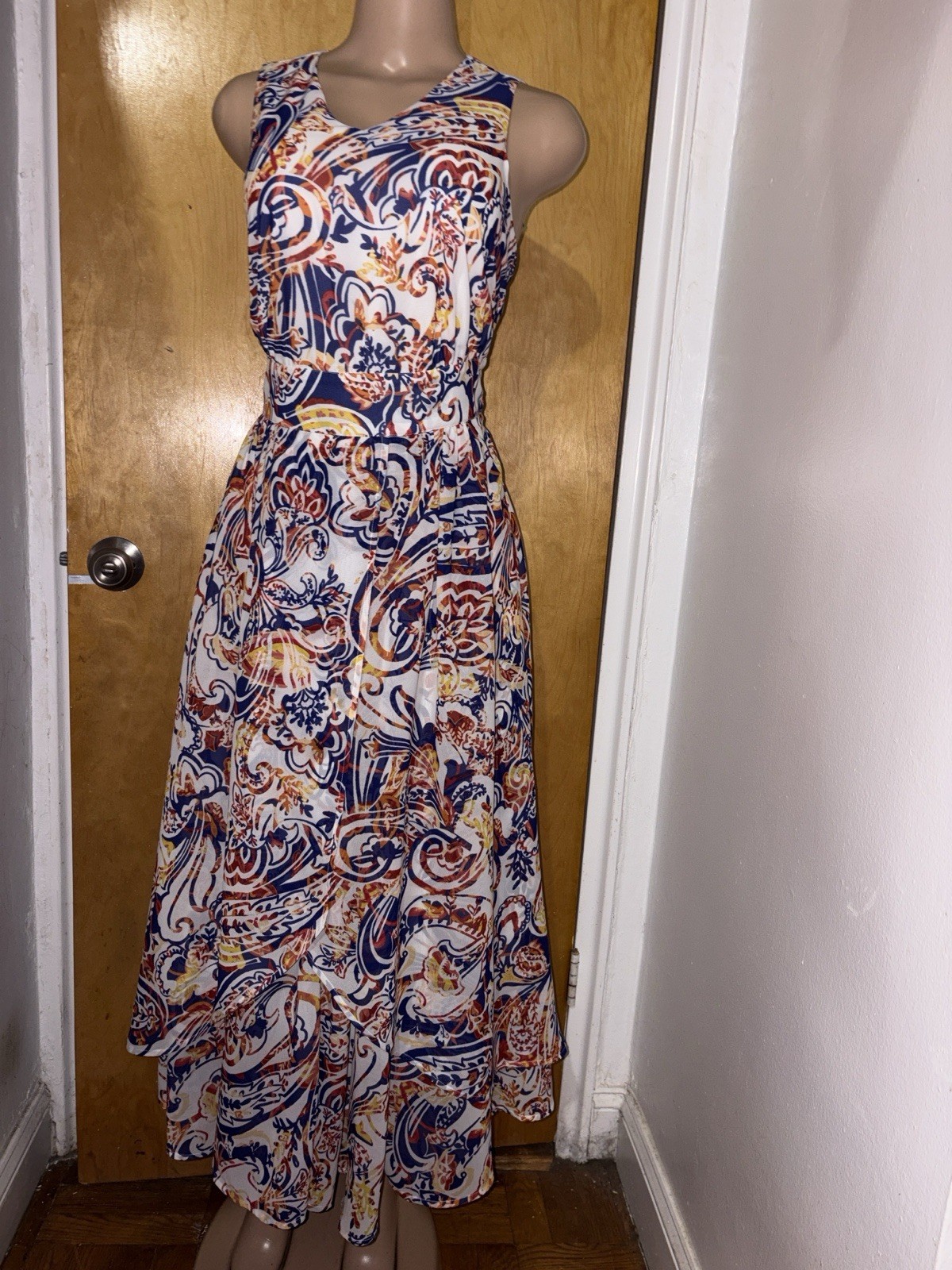 Jessica London Multicolor Sleeveless Maxi Dress (READ DESCRIPTION)