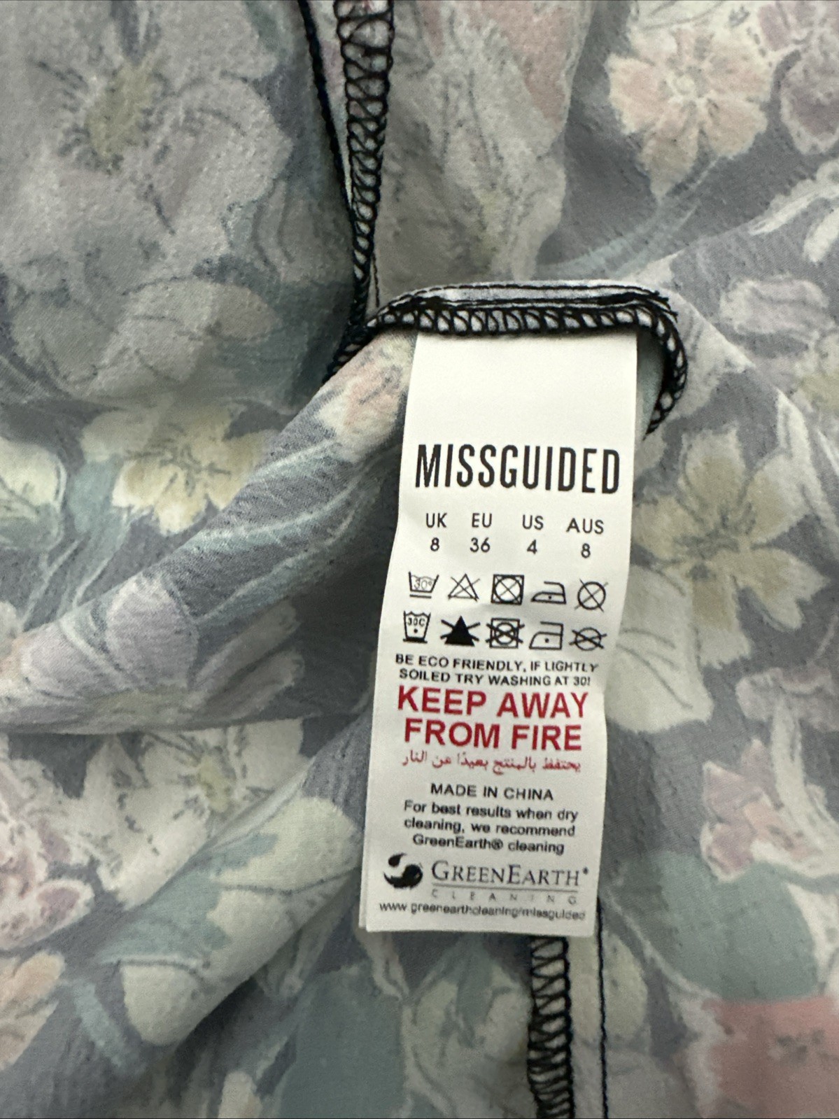 missguided midi dress Size 4 Sweetheart Whimsical Peasant y2K