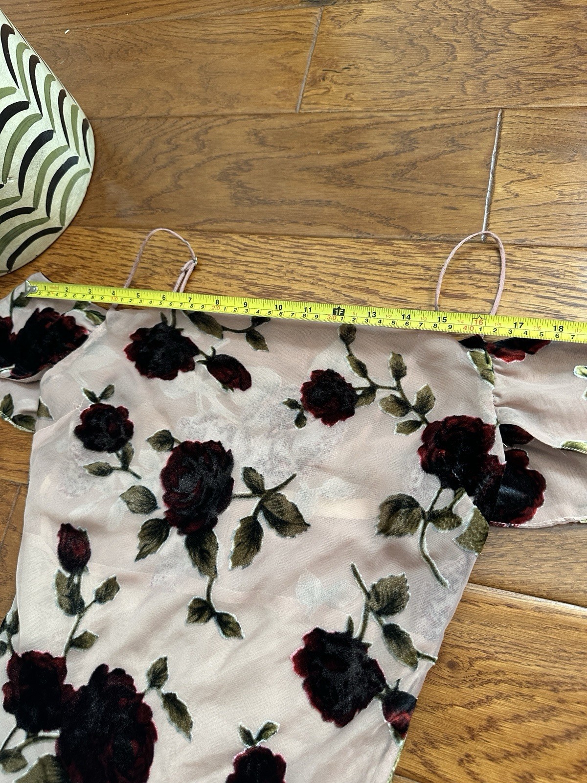 Vintage Style Muse Blush Pink Burnout Velvet Floral Mini Slip Dress Y2K Size US2