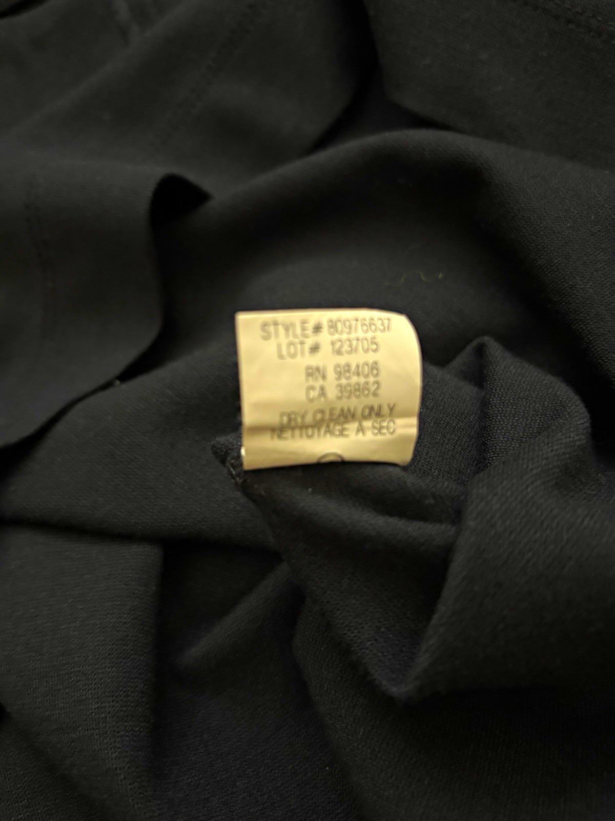 Theory Womens Shift Dress L Black Short Sleeve Short Hook & Eye Round Neck