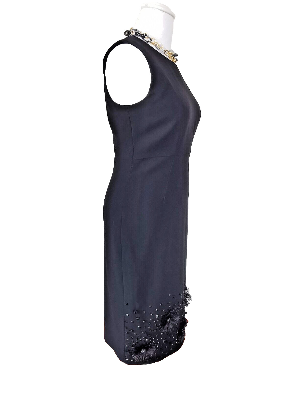RRP €559 ✨ MAX MARA Embellished Triacetate dress US2_ It36_ De32_ Uk4_ Fr34