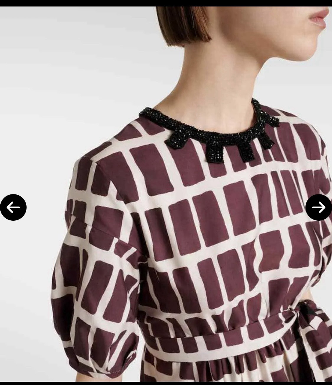 Max Mara-‘S Max Mara Printed cotton poplin midi dress 8
