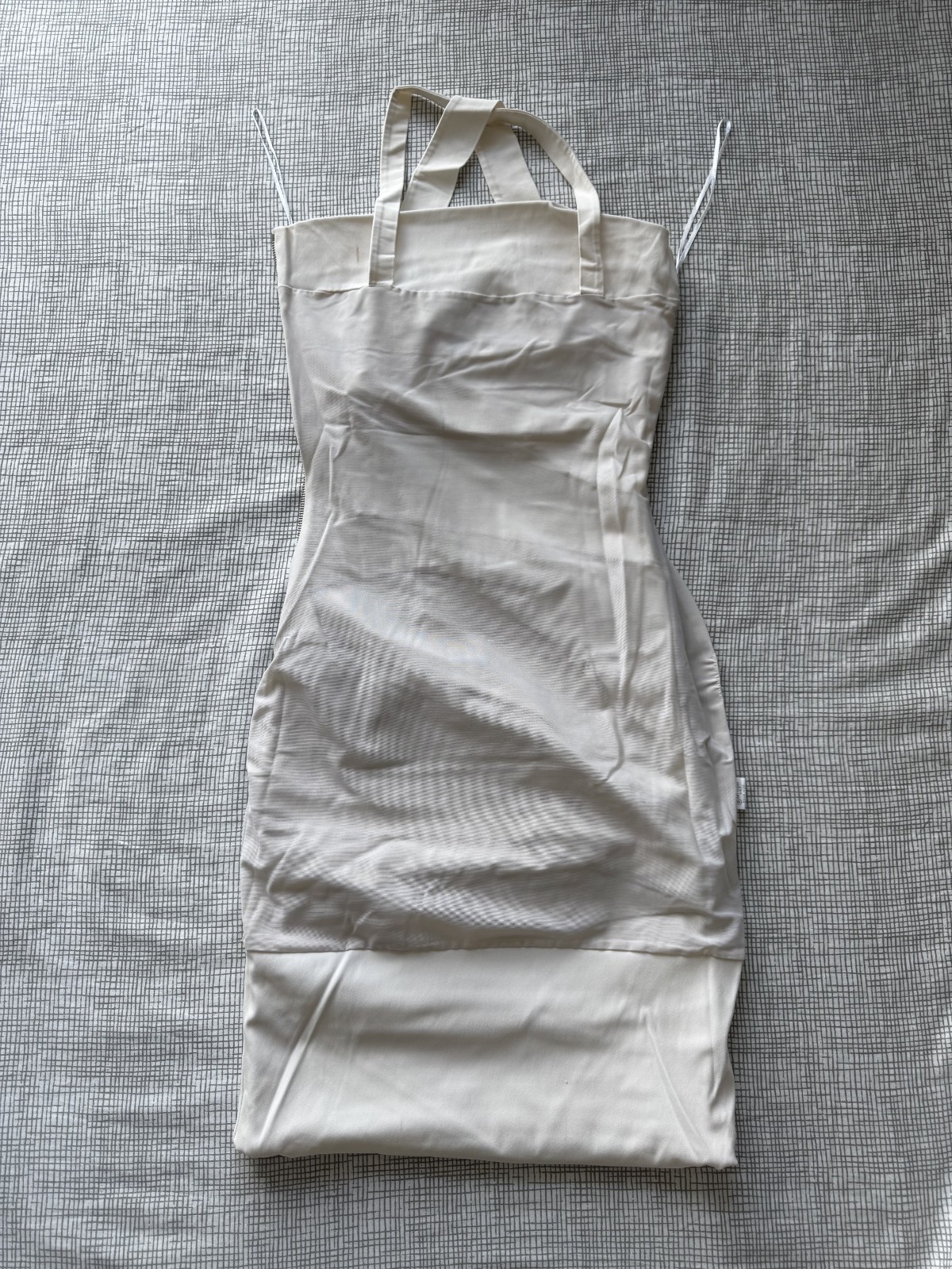 Preen by Thornton Bregazzi White Ted Link Ruched Dress M
