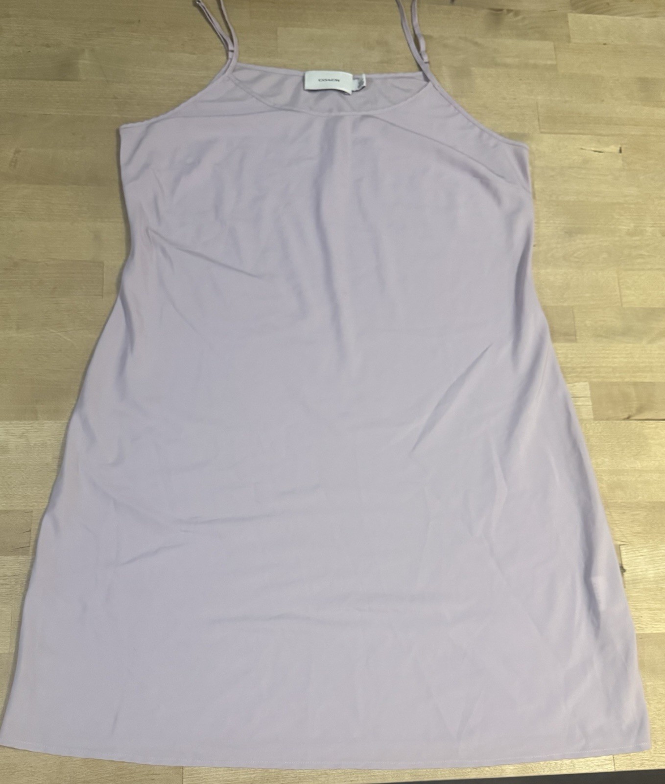 Coach Womens Lavender Slip Mini Dress Pullover Sleeveless Size Large