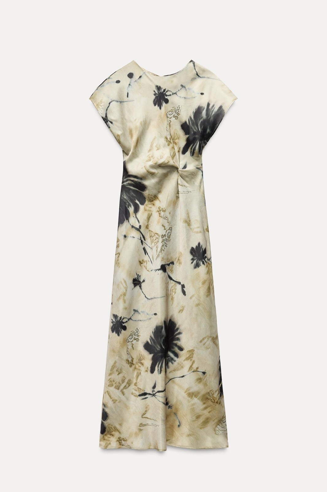 NWT_ZARA WOMAN SATIN EFFECT MIDI DRESS FW24 9112/226_SIZE XS-L