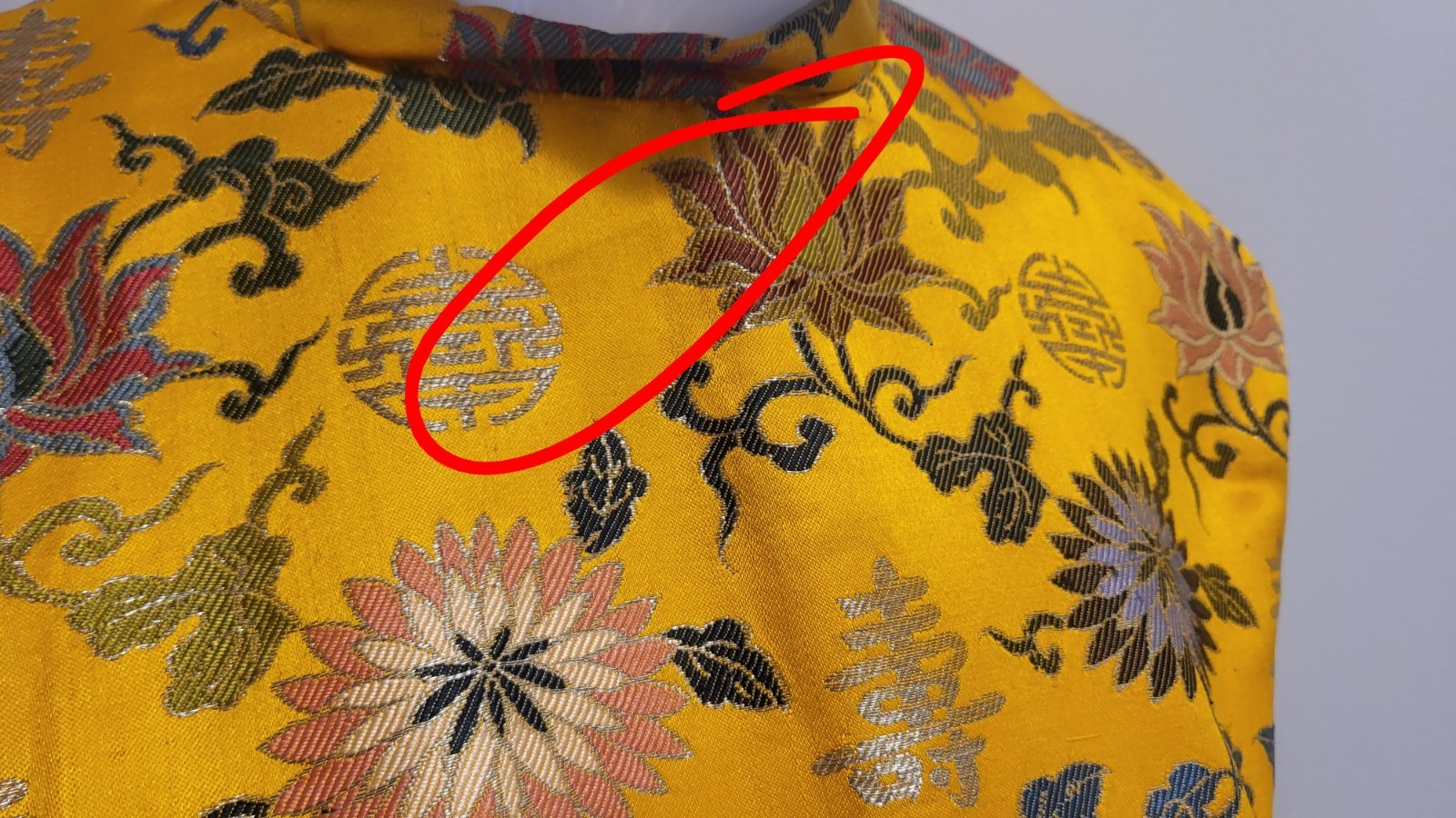 Vintage 1950s Adele Simpson Embroidered Silk Cheongsam-Style Dress (Size M)
