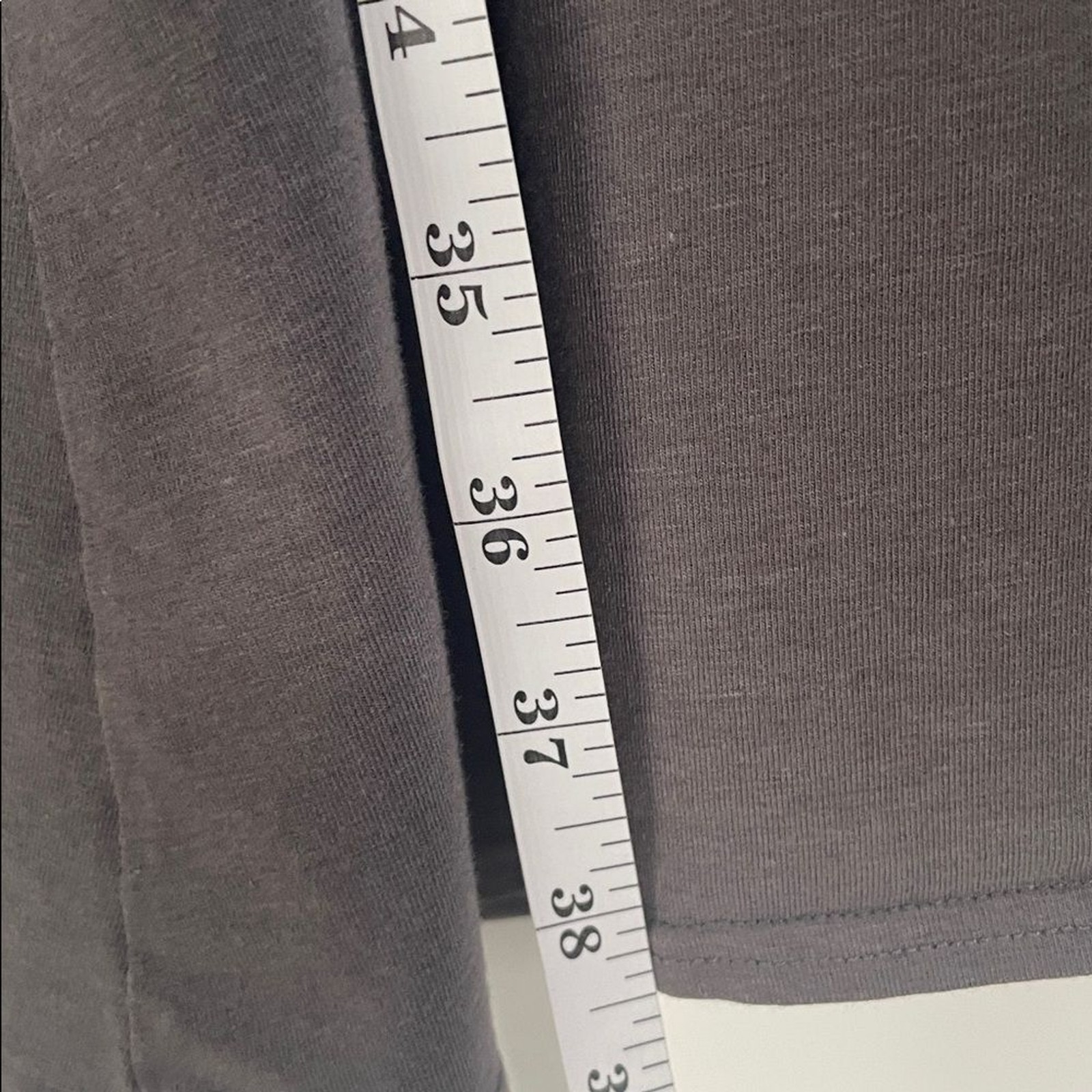 Garnet Hill Pullover Stretch Jersey Elbow-Sleeve Dress Size XL Gray Taupe